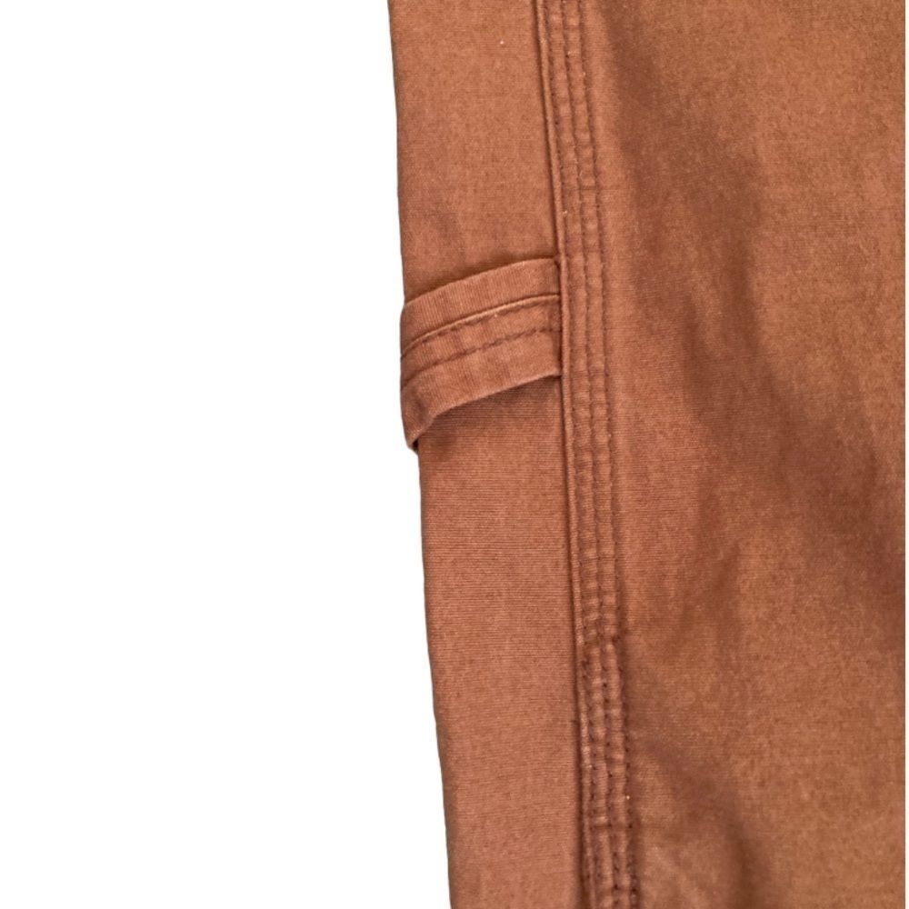 Chocoolate Canvas Painter Utility High Rise Pants in Rust - Picture 6 of 11